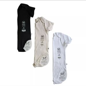 Honest Baby Clothing Size 18 Months Short Sleeve Cotton Bodysuits 3 Pc Set